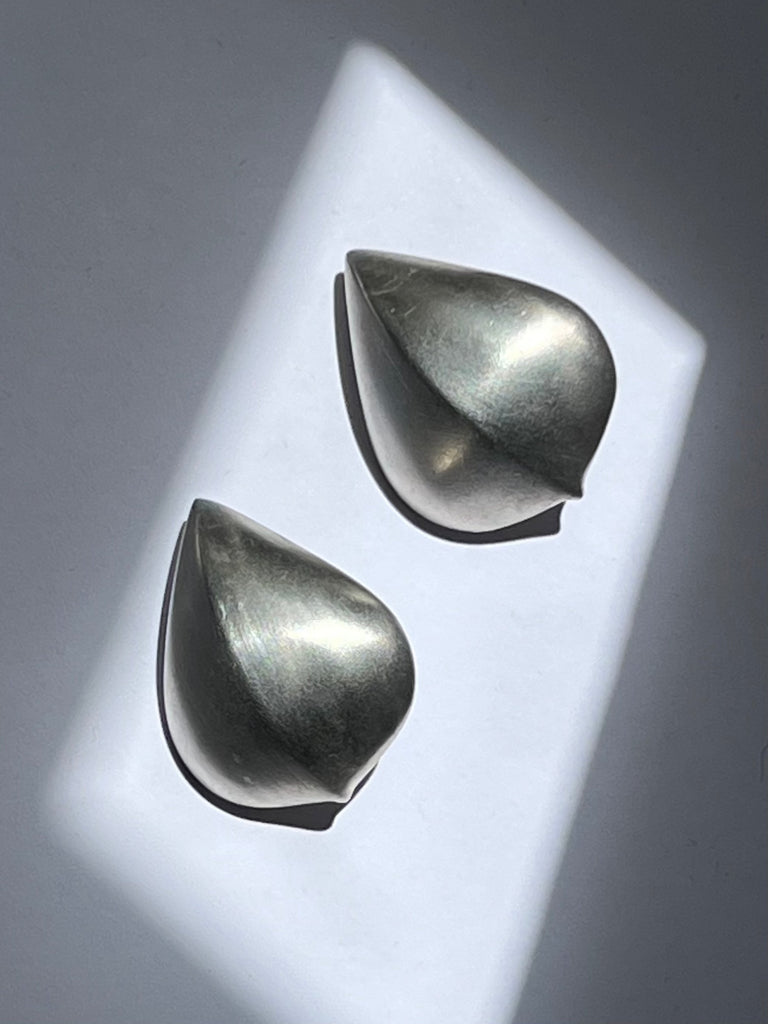 Givenchy rare 1980's silver plated drop clip on earrings